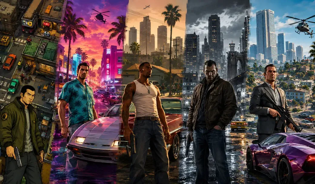 از GTA اول تا GTA 6؛ نگاهی به مسیری که این مجموعه طی کرده